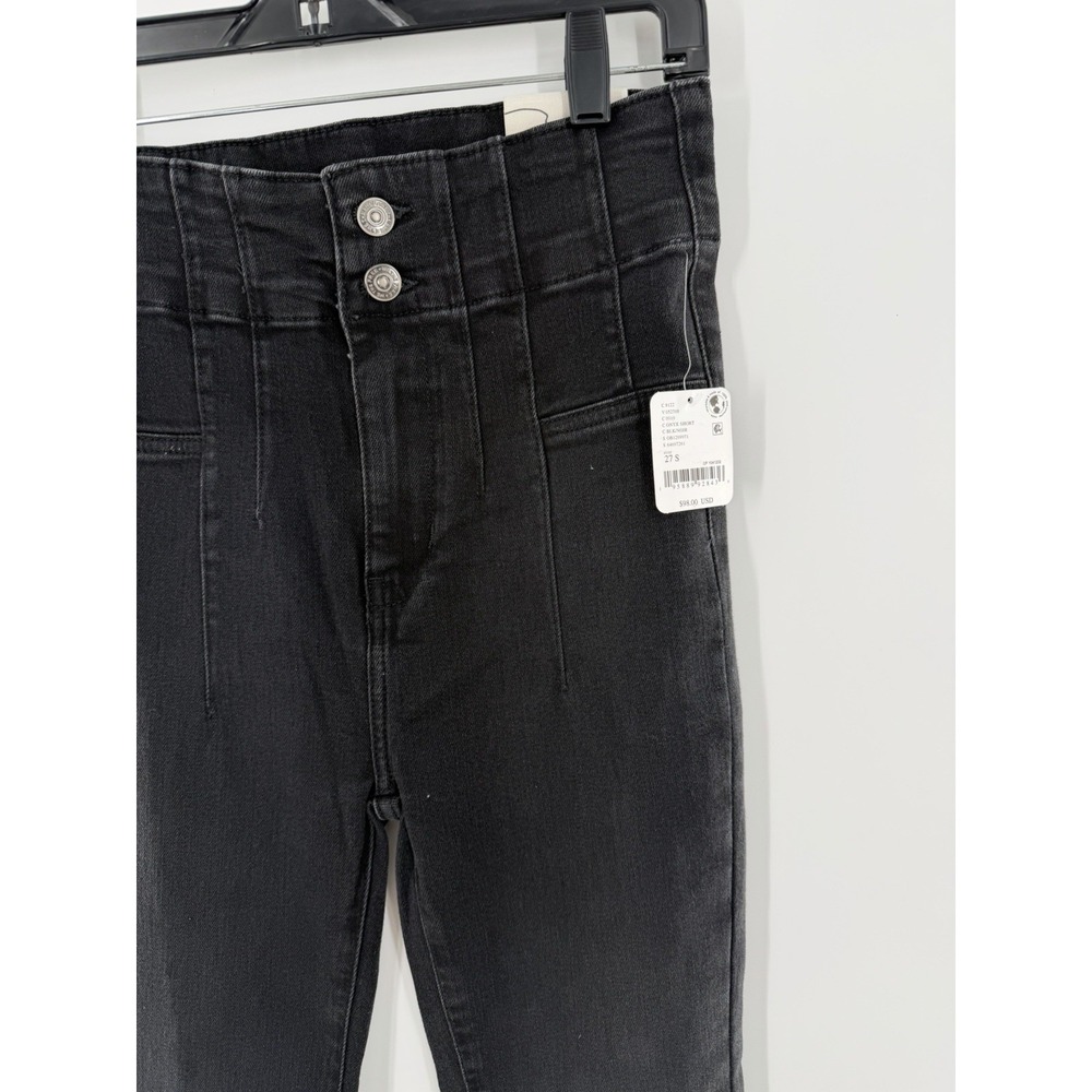 NEW We The Free People Jayde Flare High Rise Jeans Onyx Boho Western 27 - Picture 6 of 10